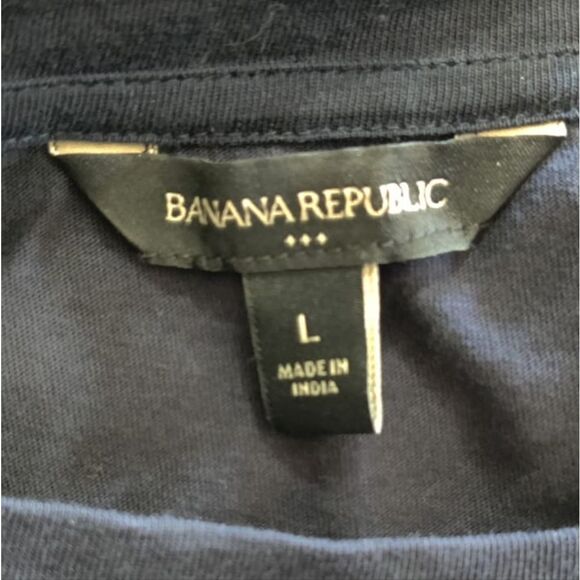 Banana Republic Navy Blue Tiered Maxi Dress Size L - Picture 10 of 11